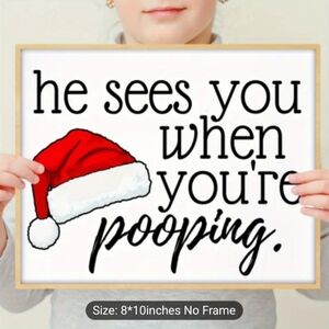 Funny Christmas Bathroom Decor